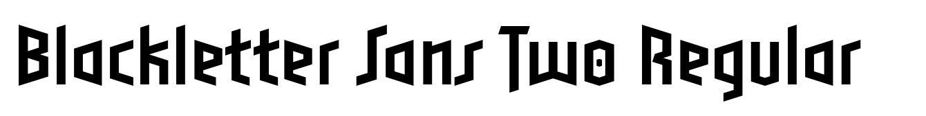Blackletter Sans Two Regular